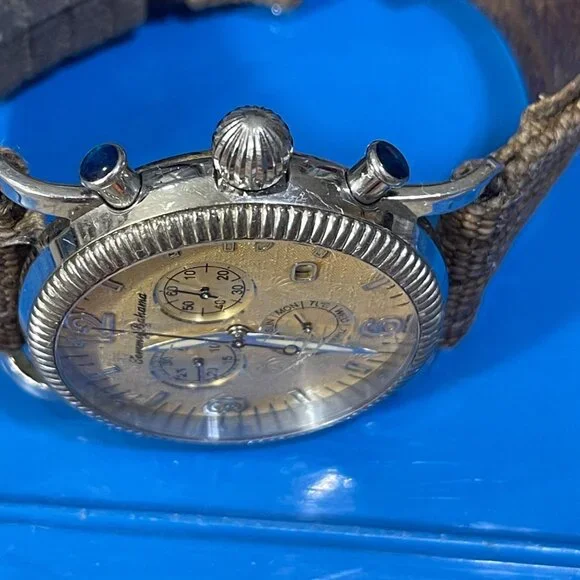 Tommy Bahama Men's Watch TB 1021 Sterling Swiss VTG 40mm (READ) - Picture 4 of 13